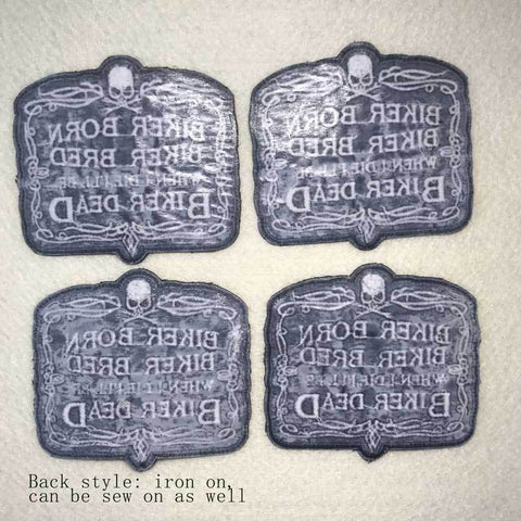 Embroidered Rocker & Biker Patch