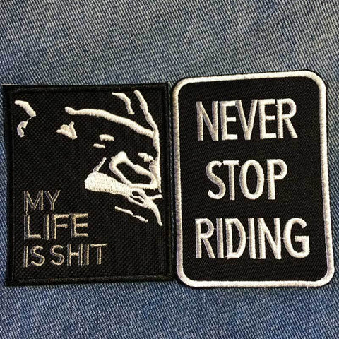 Embroidered Rocker & Biker Patch