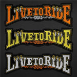 Harley Live To Ride Biker Patches