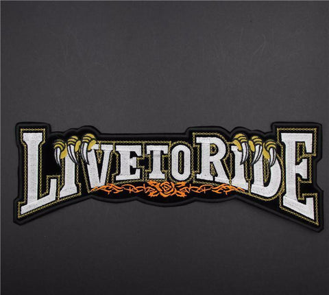 Harley Live To Ride Biker Patches