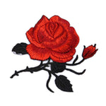 Elegant Rose Embroidery Iron On Patch