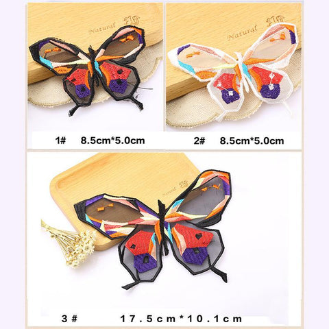 Exquisite Cartoon Color Butterfly Patches