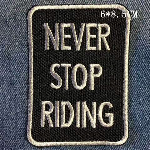 Embroidered Rocker & Biker Patch