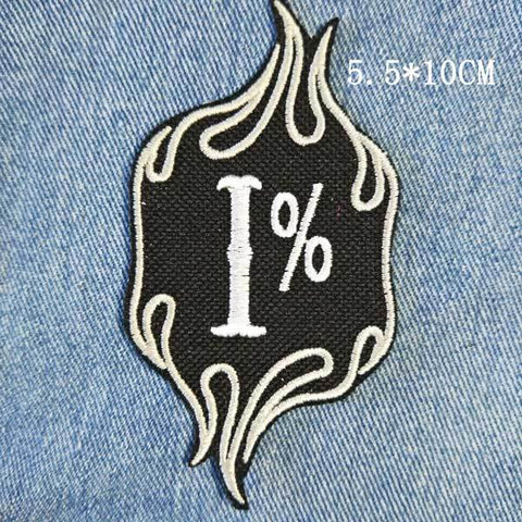 Embroidered Rocker & Biker Patch